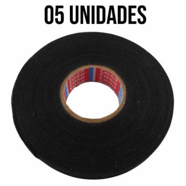 Imagem de 5 Fitas Isolante De Tecido Anti Chama 19x25 - Cód.6892 - TESA