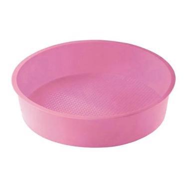 Imagem de Assadeira Forma de Silicone Redonda para Bolo Torta Empadão Antiaderen
