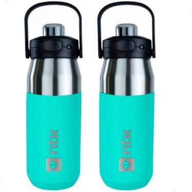 Imagem de Kit 2 Garrafa Térmica 750ml Ntk Tampa Inteligente Bebida Fria 24hs - N
