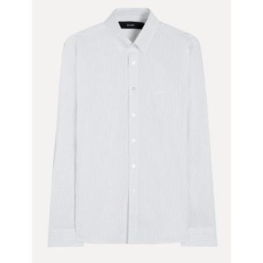 Imagem de Camisa Ellus Masculina Regular Tricoline Lodge Classic Listrada Branca-Masculino