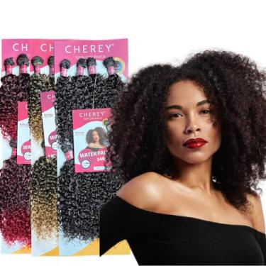 Imagem de Cabelo Afro Curto Walter Fall Fibra Organica Cherey 240g 8 Telas, 350*