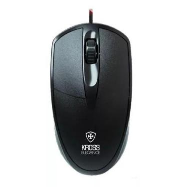 Imagem de Mouse Kross Elegance Kem099 Usb 1.000 Dpi Preto Plug  Play