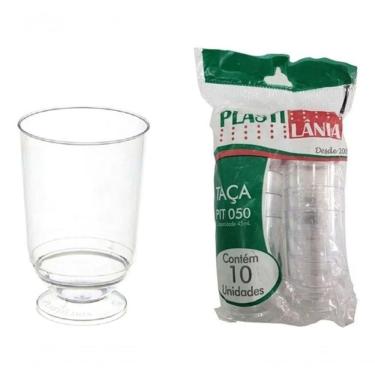 Imagem de Mini Taça 50ml Acrílico Doces Bebidas Cristal C- 100 Unidade Cor Transparente
