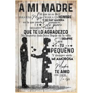 Imagem de A MI MADRE ik Notebook: Planner, Diary, Lined College Ruled Paper 120 Lined | 6 x 9 inches Notebook, Note Pad, Notes