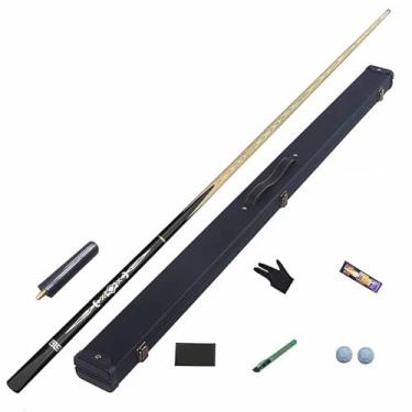 Imagem de Bastão de bilhar Snooker Cue 8 Bola Mesa de bilhar Vara de bilhar para bar ou casa (B Taco de sinuca + acessórios + caixa de tacos B, 10MM)
