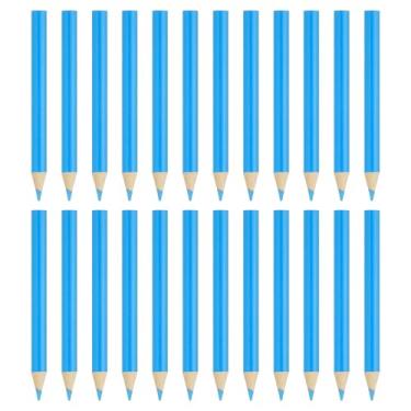 Imagem de PATIKIL Conjunto de 24 Lápis de Cor Azul Celeste, Lápis de Desenho de Madeira para Artistas, Pintura Artística