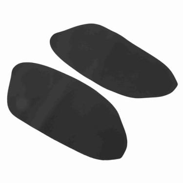 Imagem de Tbest Acabamento para apoio de braço porta frente, 2 peças de capa para apoio de braço do painel frontal esquerdo direito de microfibra de substituição para Accord (preto)