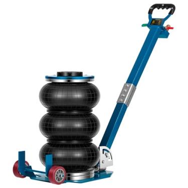 Imagem de SPECSTAR Macaco para Air Bag de 3 Toneladas com Rodas, Macaco Pneumático para Carro de 6.600 Libras com Alça Longa Ajustável, Faixa de Elevação de 5,3 A 15,8", Levantamento Rápido de 3-5S, Azul