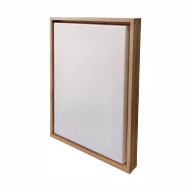 Imagem de Tela para Pintura com Moldura Canaleta Flutuante Lisa Revestida - 2x2,8 Cor:CARVALHO;Tamanho:50X50 CM