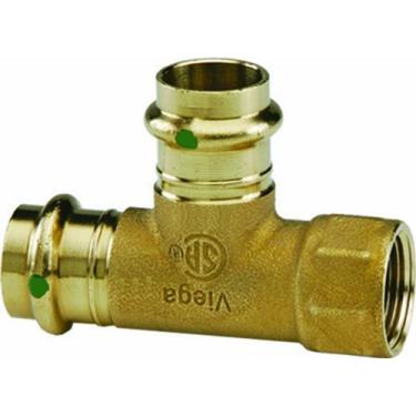 Imagem de Camiseta Viega 77598 ProPress Bronze com fêmea 3,5 cm por 3,4 cm P x NPT feminino, pacote com 50