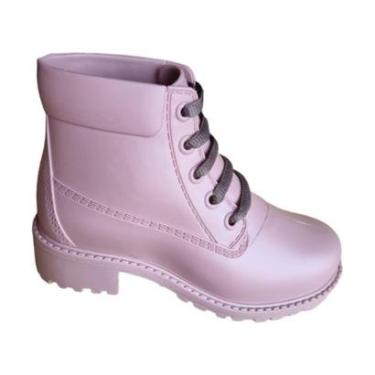 Imagem de Bota Coturno Infantil Feminino Tratorada Galocha Silicone-Feminino