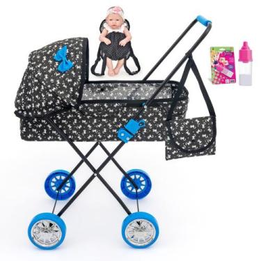 Imagem de Carrinho de Boneca Veneza 79 CM ALT Bebe Reborn Milan Luxo - Sag Toys,