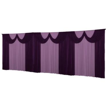 Imagem de Cortina Paris Malha Gel Enfeite Igreja Festas  9 metros - Dennis Confe