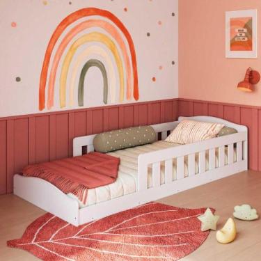 Imagem de Cama Montessoriana Infantil 192cm com Grades de Proteção - Completa QI