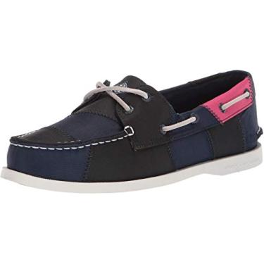 Imagem de Sperry Top-Sider Authentic Original Bionic Boat Shoe feminino 34 azul-marinho, Azul marino