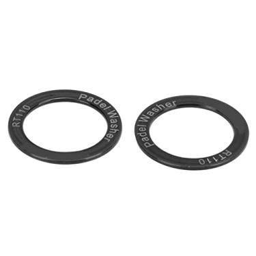 Imagem de Arruelas de Pedal de Bicicleta Estendidas Liga de Titânio Menos Remoção de Ruído de Fricção para Bicicleta de Montanha e Estrada (Preto)