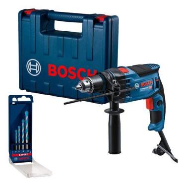 Imagem de Furadeira Impacto Bosch Gsb 16 Re 850w Com Kit 4 Brocas 220v, 220V