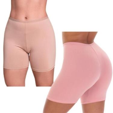 Imagem de Kit 4 Bermuda Anágua Feminina Modeladora Segunda Pele Cintura Média Id