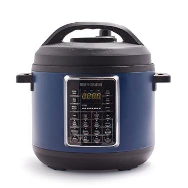 Imagem de Blue Diamond Panela De Pressão Elétrica Antiaderente De Cerâmica, 16 Em 1, 6Qt, Panela Elétrica, Panela Elétrica De Arroz, Iogurteira, Refogado, Vaporizador E Muito Mais, Programável, Lavável Na Máq