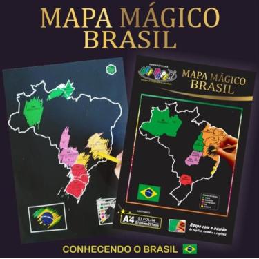Imagem de Mapa Mágico Magic Paper Brasil - Off Paper
