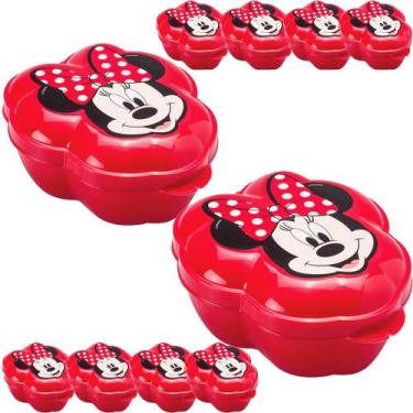 Imagem de Kit 10 Pote Minnie Lembrancinhas Festa aniversario Infantil - Plasutil