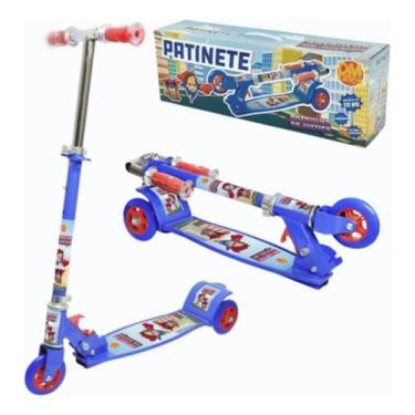 Imagem de Patinete Infantil 3 Rodas Dobrável Ajustável Brinquedo 50kg - DM RADIC