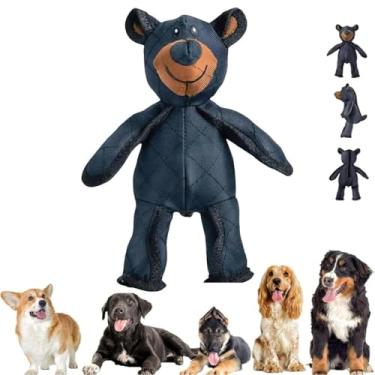 Imagem de 2025 Novo brinquedo de urso inquebrável, urso extremo inquebrável, brinquedo de cachorro urso indestrutível com barulho, brinquedos interativos duráveis para reduzir a ansiedade e o tédio (azul escuro