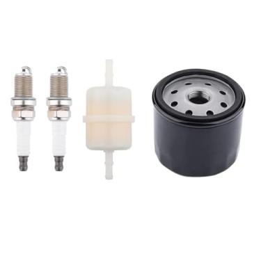 Imagem de Filtro de ar e filtro de óleo para Cub Cadet XT1 XT2 LT46 LT50 LT54 Craftsman G8300 G8400 T1800 T8000 T8200 T8400 Z6400 Z6600 Troy-Bilt 106.7 cm 116.7 cm 8 cm 12 Trator de cortador de grama de giro