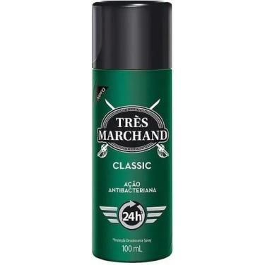 Imagem de Desodorante Spray Masculino Très Marchand Classic Ação Antibacteriana 