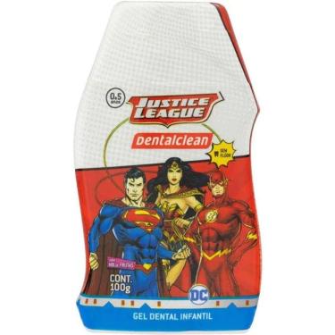 Imagem de Gel Dental Infantil sem Fluor MIX de Frutas Justice League Dentalclean 100G
