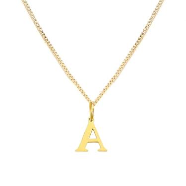 Imagem de BieAziton Colar feminino com pingente de cruz banhado a ouro real 14K - delicado, simples, moderno, fofo, joia religiosa, minimalista, pincel, cola, primer, creme, lâmpada, papel alumínio, Large