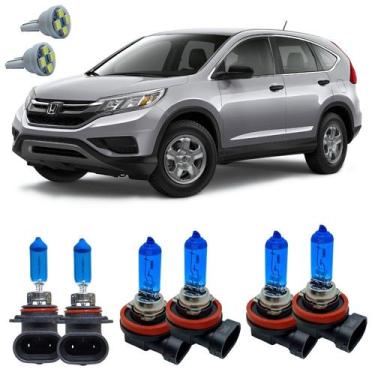 Imagem de Kit Lampadas Super Branca 8500k CR-V 2008 A 2017 + Led T10 - Cinoy/Qua