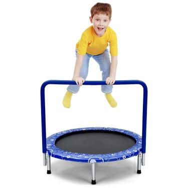 Imagem de Giantex Cama Elástica Interna com Apoio Ajustável, até 149 kg 3 a 10 anos, Azul