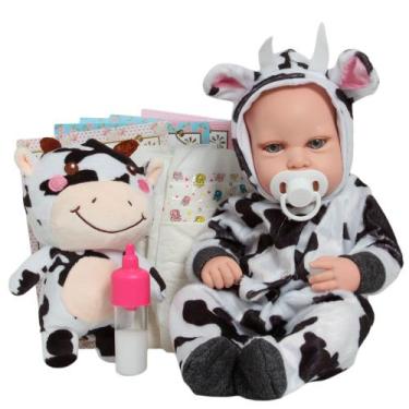 Imagem de Bebê Reborn Articulado Com Pelúcia Recém Nascida Princesa - Cegonha Re