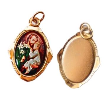 Imagem de Medalha São José Chapa Resinada 12 unidades