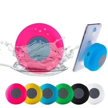 Imagem de Caixa de Som Bluetooth Resistente A Agua Com Ventosa Para Banheiro e Área Externa Piscina Caixinha para Banho Premium (Cores Aleatórias)