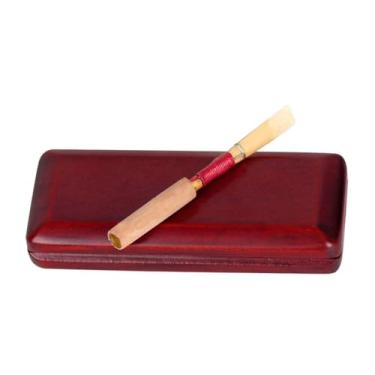 Imagem de Milageto OBOE REEDS conjunto de casos de recipiente portador resistente a desgaste da caixa de cleolet clearinet clearinet caixa para o músico profissional