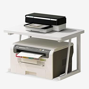 Imagem de FTOQWZXV Suporte de impressora, suporte de mesa, multifuncional, impressora, copiadora, scanner, suporte para organizador de espaço como prateleira de armazenamento