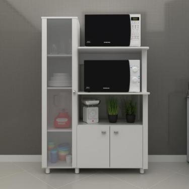 Imagem de Balcão Multiuso para Forno e Micro-ondas com 3 Portas - Tecnomobili, B
