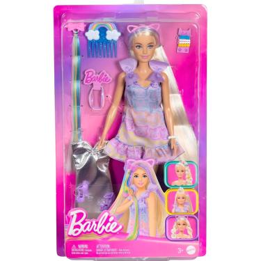 Imagem de Barbie Fashion Boneca Loira Penteado Colorido JCT72 Mattel