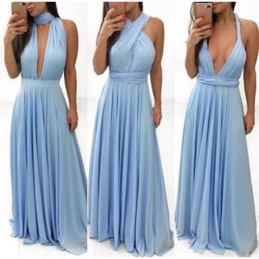 Imagem de Vestido Festa Madrinha Longo Varias Formas De Uso Multiforma. Tamanho 