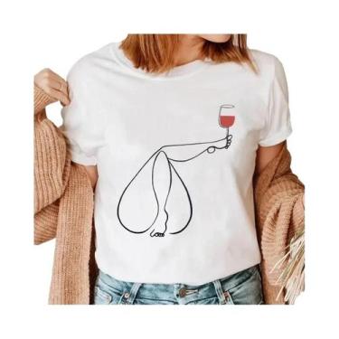 Imagem de Camiseta Feminina Manga Curta - Estampa Vintage Anos 90, BR-G4, Mgq 27