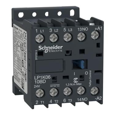 Imagem de Contator Tripolar Tesys K 6A 1Na 24Vcc Lp1K0610Bd, Schneider Electric