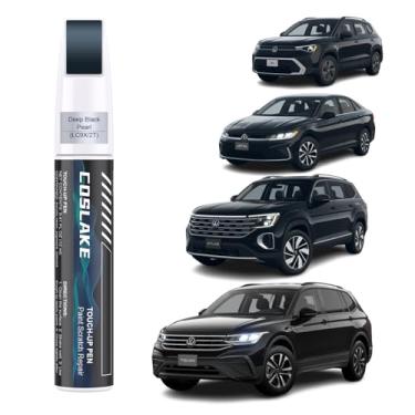 Imagem de COSLAKE Tinta de retoque de carro (pérola preta profunda (LC9X/2T)) para Volkswagen, kit de reparo de arranhões de pintura de carro, solução rápida e fácil de reparar, caneta removedor de arranhões 2