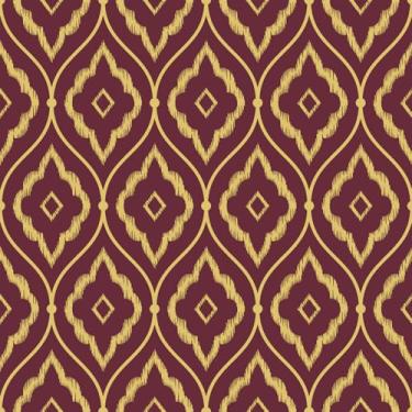 Imagem de VaryFloral Papel de parede vintage ouro vermelho descasque e cole 45 x 398 cm papel de parede geométrico vitoriano de meados do século para quarto sala de estar removível tijolo refratário papel de