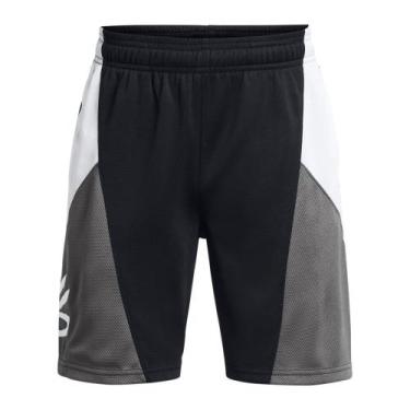 Imagem de Bermuda Infantil Under Armour Curry Splash, Preto, 8
