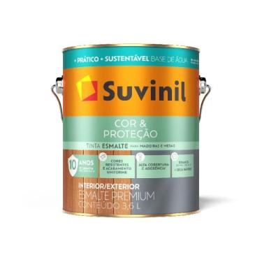 Imagem de Tinta Esmalte Cor & Proteção Base Água Tabaco Brilhante 3,6L Suvinil