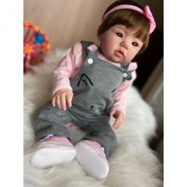 Imagem de Bebê Reborn Abigail 04 Kit Completopo Do Bebê Vinil