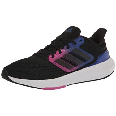 Imagem de adidas Tênis de corrida masculino Ultrabounce, Preto/Preto/Azul Lúcido, 12