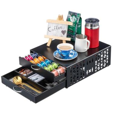 Imagem de Flagship Para suporte de cápsulas Vertuo, acessórios de café, organizador para armazenamento de cápsulas Nespresso, grande capacidade, serve para todos os tamanhos de estação de café para cafeteria
